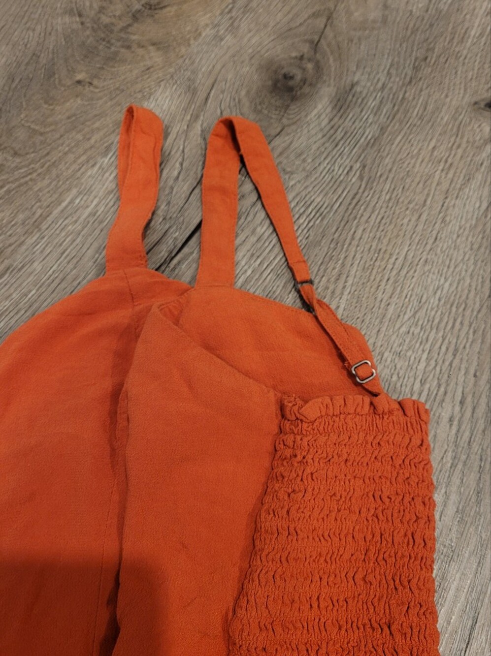 Abercrombie & Fitch Rust Coral Button Front Crop Tank Top Size Small - Picture 8 of 8